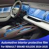 For Renault Grand Koleos 2024 2025 Car Interior Center Console Transparent TPU Protective Film Anti-scratc Repair Accessories