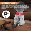 Dog Car Seat Cover, Waterproof & Scratch Proof Car Seat Protector With Side Flaps, Nonslip Front Car Seat Covers With Safety Belt, Universal Dog Mat