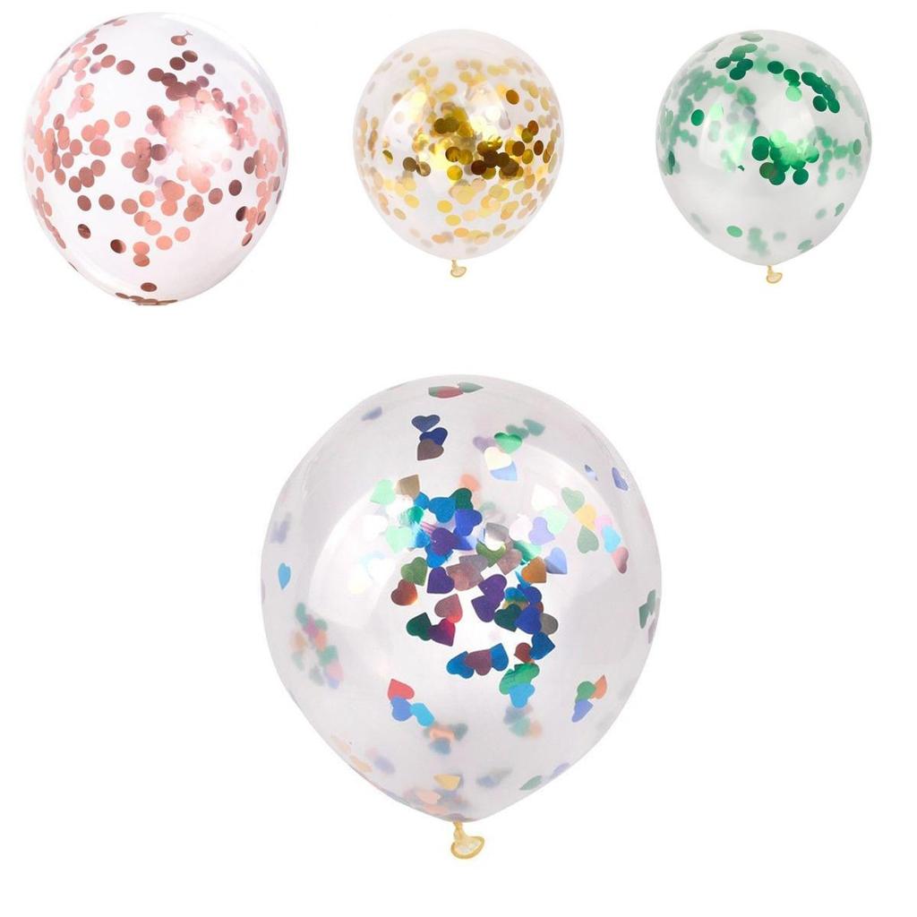 Stylish 12" Confetti Balloon Latex Helium Ideal For Dance Party And Wedding Celebrations