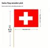 Multinational Flag Toothpick Food Decor Pack For Fruit Garnishes And Cocktails