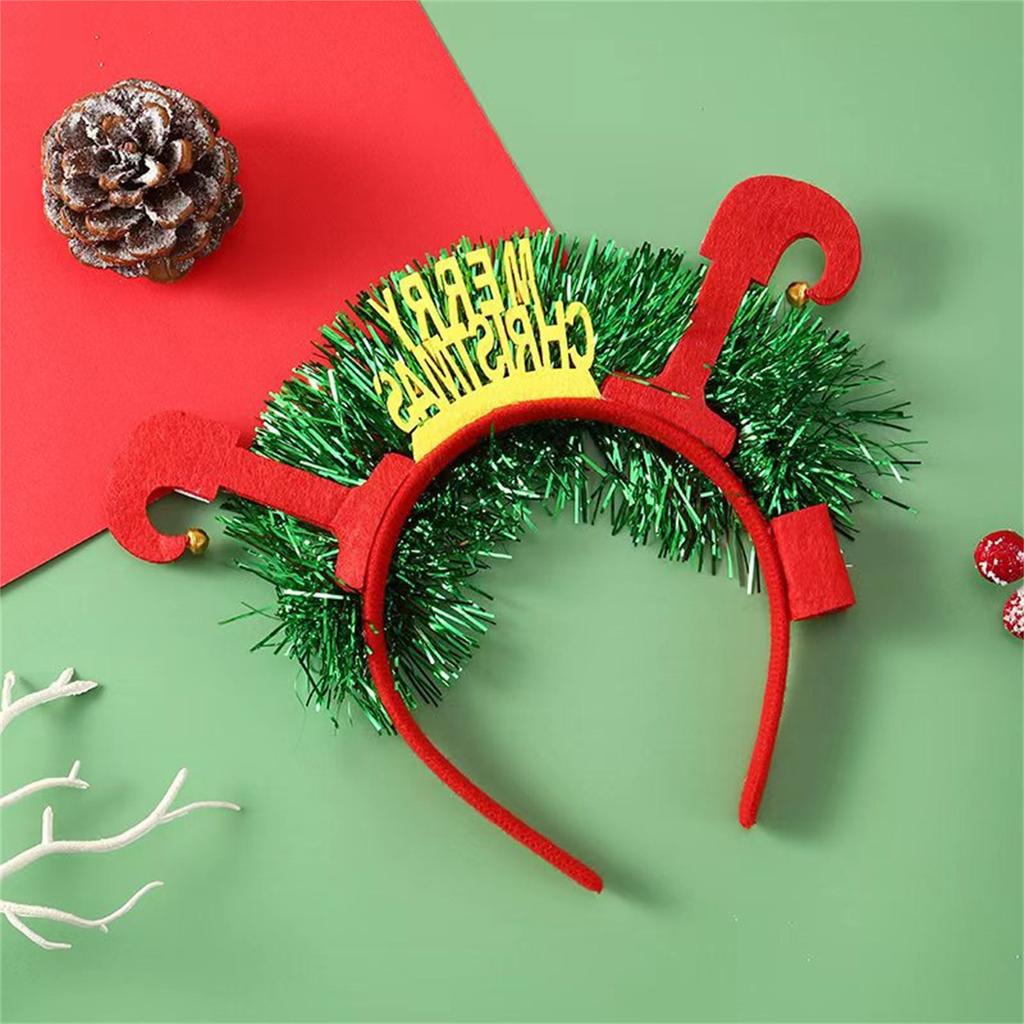 5Pcs Lovely Light up Headband Xmas Glowing Headwear Festive Christmas Party Supplies Creative Hair Ornament Accessories