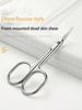 1pcs Stainless Steel Straight Beauty Scissors for Facial Hair, Manicure, Nail, Moustache, Eyebrow, Eyelash, Nose, Ear, Cuticle a