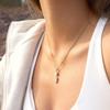 Cubic Zirconia Titanium Steel Clavicle Necklace For Women Light Luxury Niche Premium Jewelry Stainless Steel Fashion Cross Border Accessories