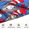 The Cat in the Hat  Print Flannel Blanket, High quality Comfortable for All Seasons, Home Decor, Warmth and Comfort