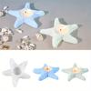 Lovely Starfish Candlestick Silicone Mold Multiple Colors Creative Diy Handmade Drip Glue Mold Ocean Series Soap Gypsum Mould