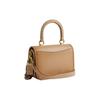 Coach Rogue 22 Solid Color Handheld Removable Shoulder Strap Glove Tanned Leather Tote Crossbody Bag Small Women Bags Brass Beige CP135-B4T2