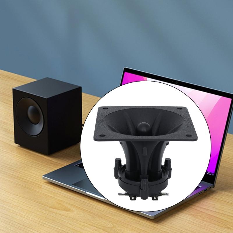 2 Stück 3 Zoll 85MM Hochtöner Piezoelektrische Hochtöner Lautsprecher Keramischer Summer Höhen Quadratischer Musiklautsprecher