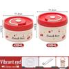 Conjunto de Marmita ZISIZ Fofo de Cereja Micro-ondas Aço Inoxidável 304