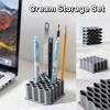 1Pc Creative Wavy Brush Holder Durable Desktop Pen Holder Organizer Pencil Paint Brushes Storage Basket Art Supplies Stationery