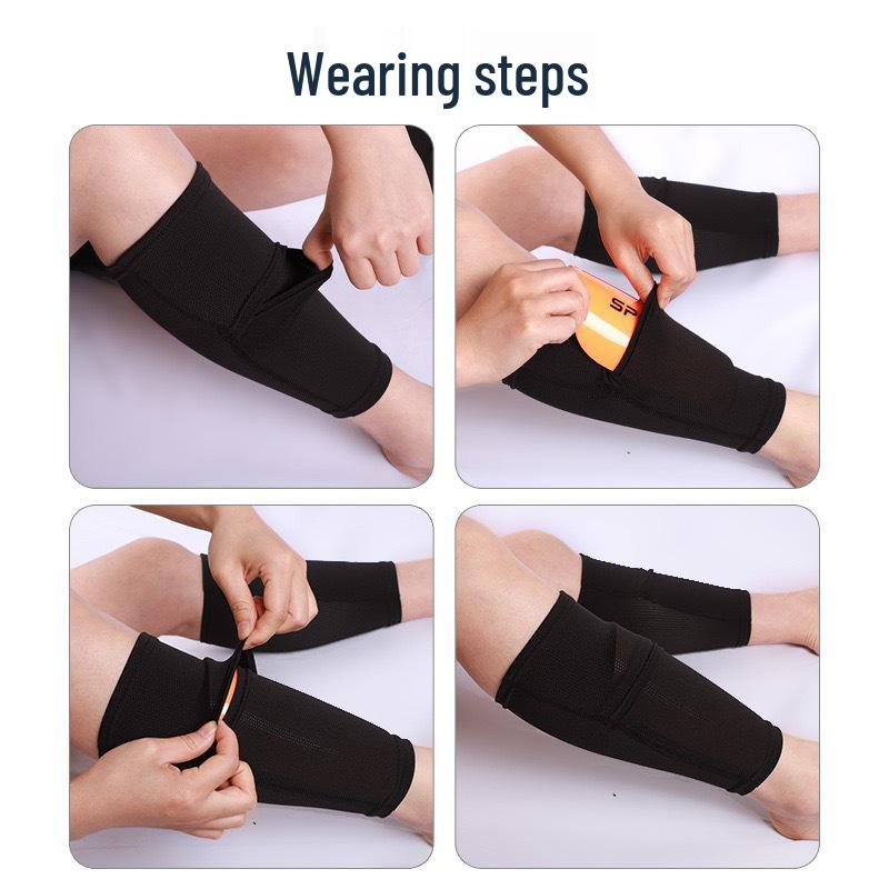 Breathable Football Leg Guards with Mesh and Sweat-Wicking Sock Sleeves
