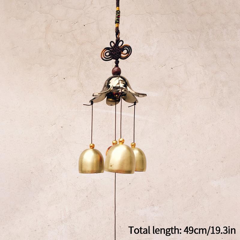 Mini Brass Wind Chimes Outdoor Door Bell Door Window Wall Hanging Bell Japanese Room Decoration Pendant Garden Decor Outdoor