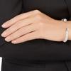 Swarovski Weißer Kristall Einzelring Weiches Armband Damen Armbänder 5255899