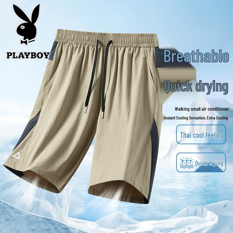 PLAYBOY Men s Summer Casual Lightweight Shorts L