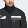 Adidas Originals 70S Fashion Zip Collar Long Sleeve Jacket Men Jacket Black JN5962
