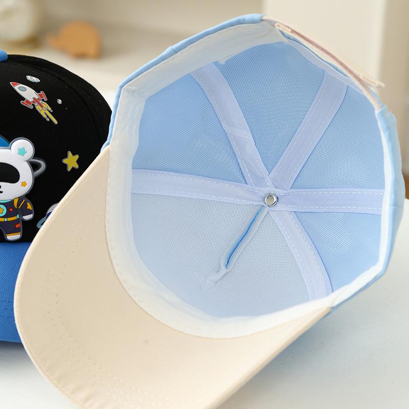 New Little Bear Space Baby Cap - Cute Spring Sun Protection Hat for Boys & Girls