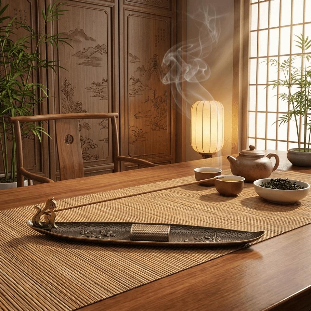 Metal Incense Burner Tray Traditional Incense Censer Cat Whispers Incense Tray Gathering Occasion