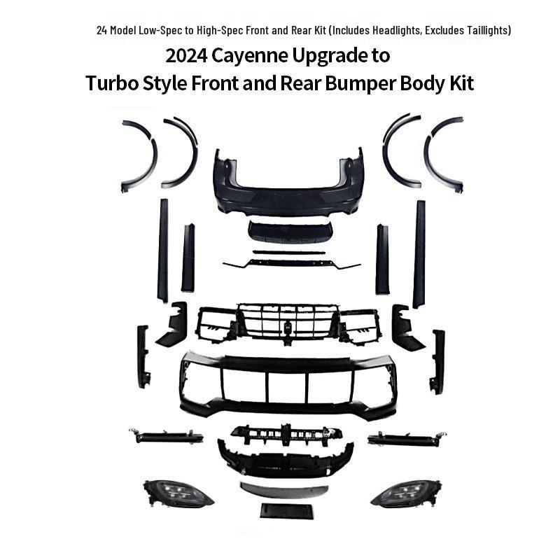 Porsche Cayenne 9Y0.2 Turbo Upgrade Kit: Front & Rear Bumpers