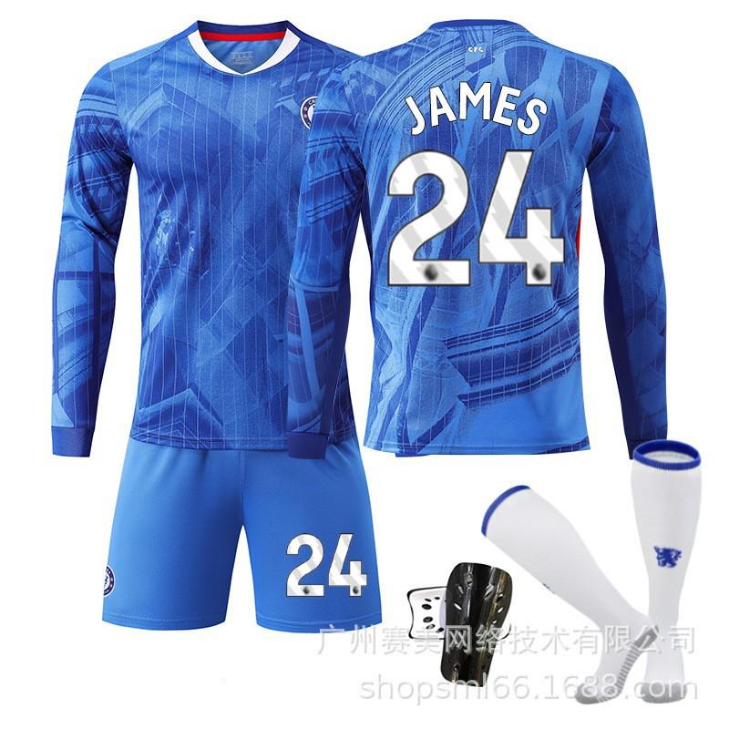 2526 Chelsea Home Long-sleeved Football Uniform Set Children's No. 10 Palmer Jersey 8 Enzo 24