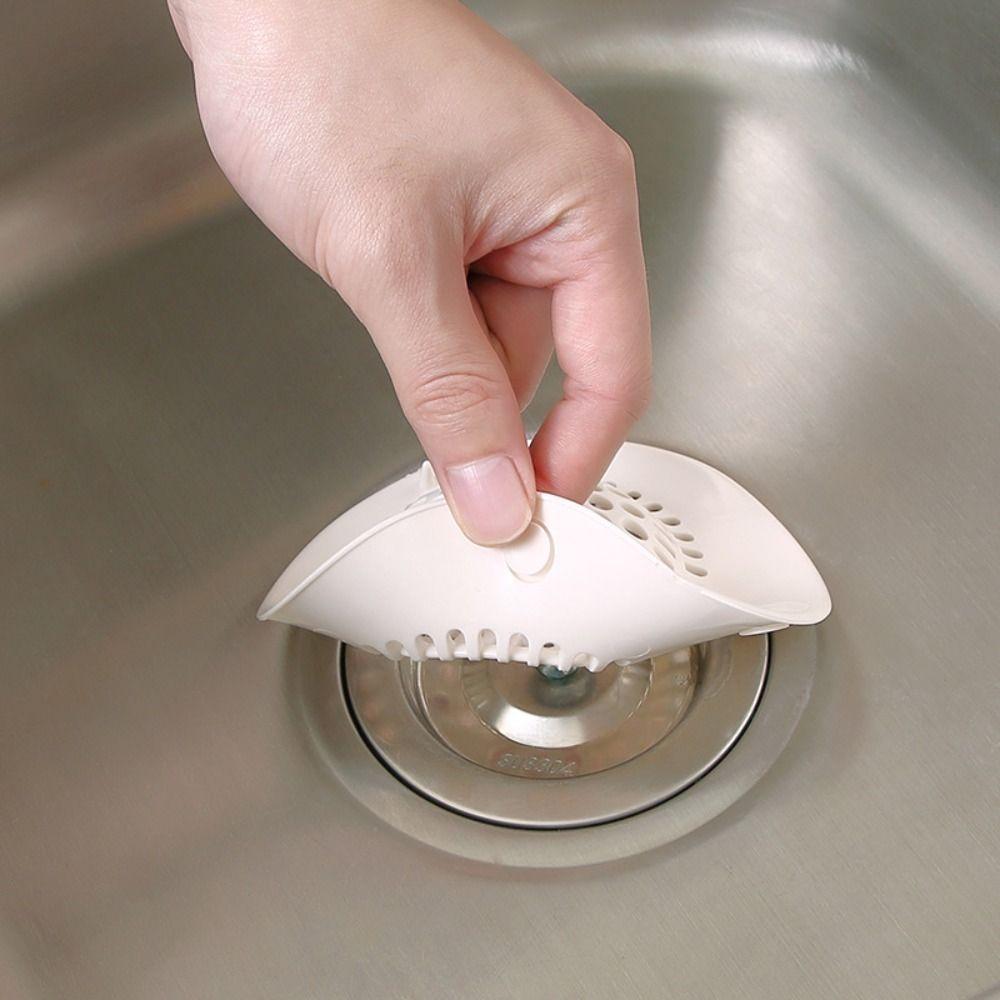 5 Pcs Shower Floor Cover Shower Floor Drain Bathroom Supplies Plastic Bathtub Drain Strainer Catcher Anti-blocking Hair Filter