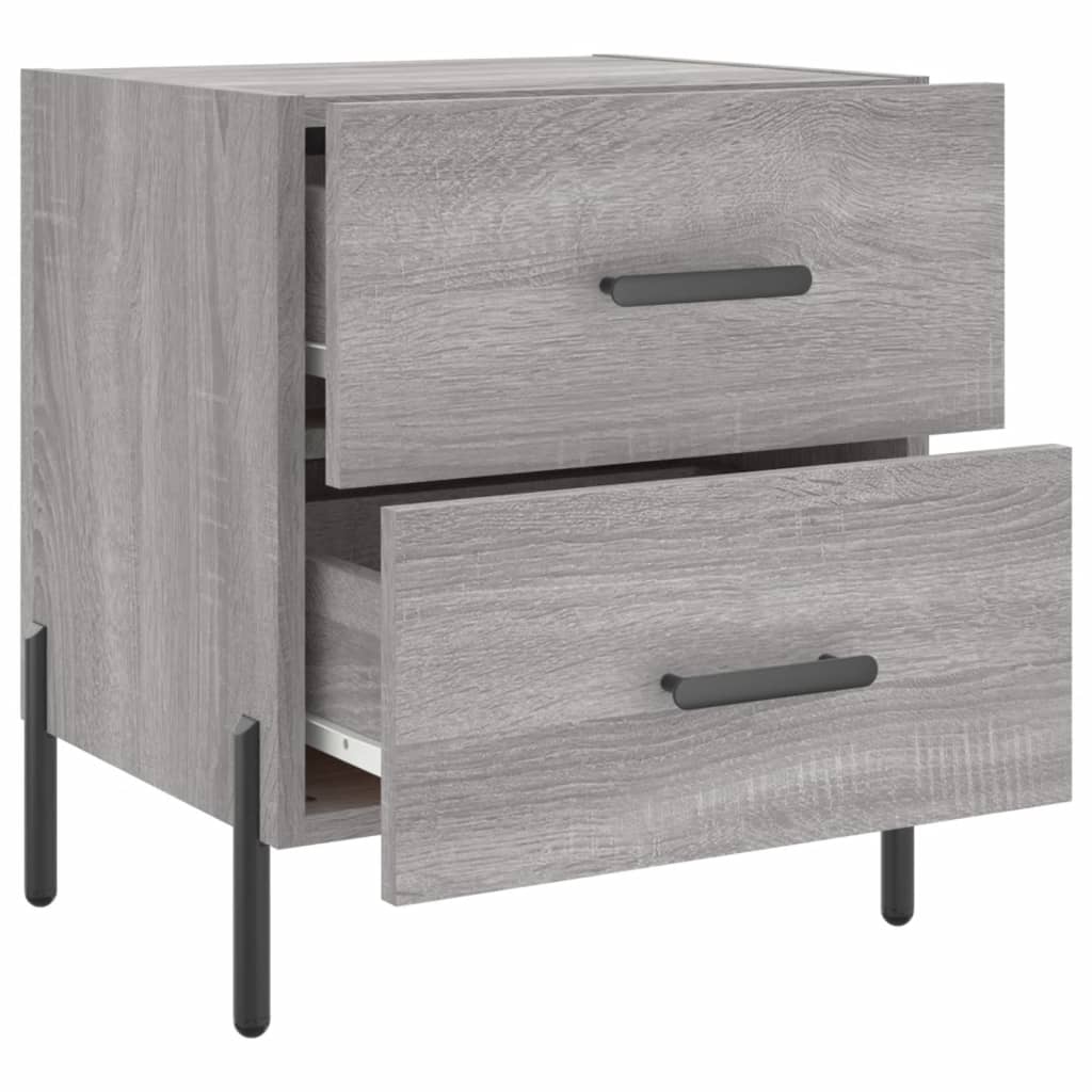 Nightstand Gray Sonoma 40x35x47.5 cm Particleboard