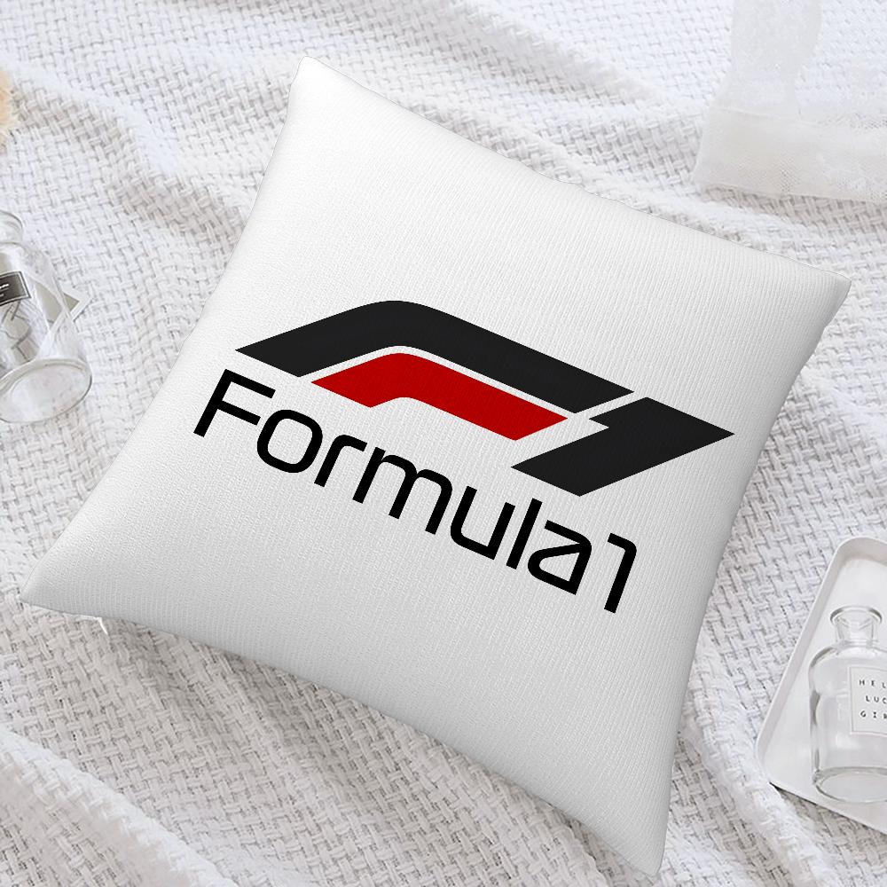 F1 Rennwagen Kissenbezug Sofa Dekoration Zuhause Doppelseitiger Druck Kurzer Plüsch Kissenbezug Überwurf-Kissenbezug Geschenke