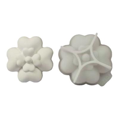 Reusable Food Grade Silicone Flower Shape Mold DIY Cement Gypsum Resins Craft Decorative Home Accessories Ornament