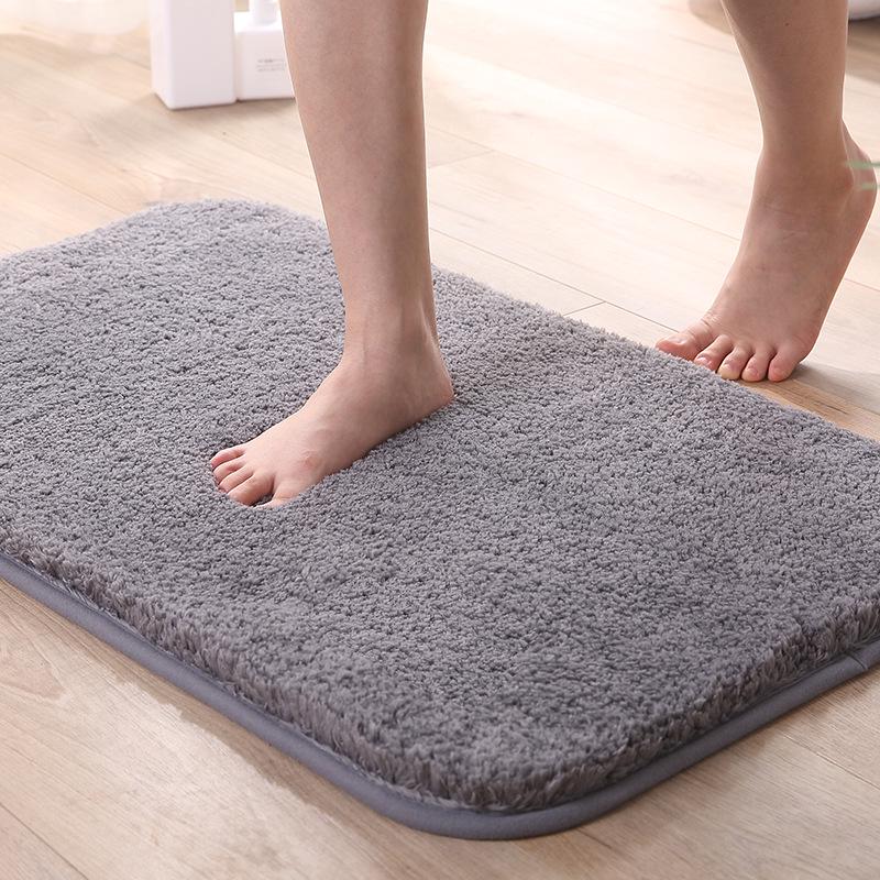 Absorbent Bathroom Mat Toilet Rug Non Slip Floor Mat Washroom Entrance Door Carpet Soft Anti Skid Bath Mat