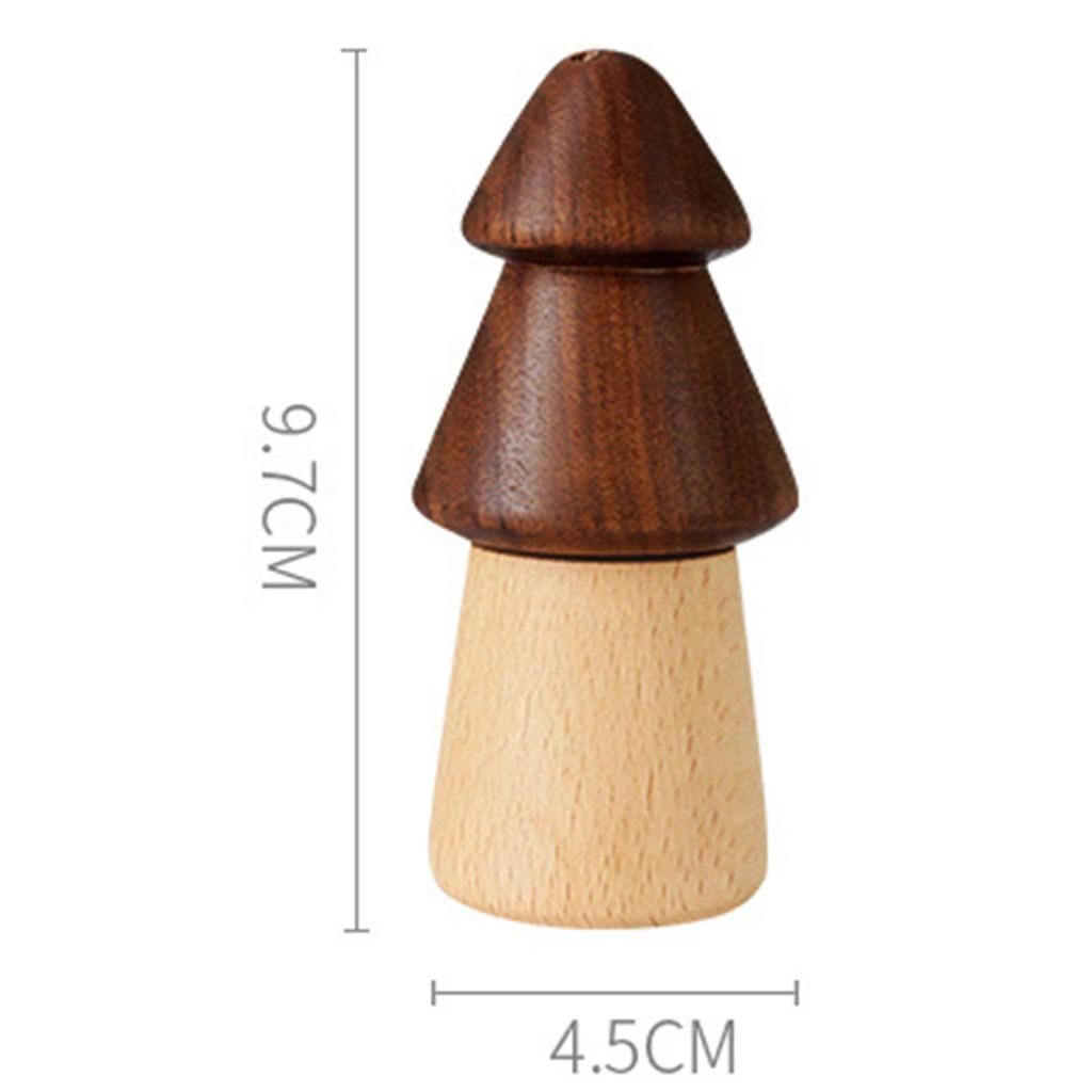 Pine Tree Toothpick Holder Decorative Small Exquisite Wood Cute Toothpick Dispenser Container for Home Kitchen Restaurant