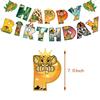 Décoration de fête d'anniversaire à thème : drapeau d'anniversaire pour enfant, pendentif à insérer dans le gâteau, agencement de la fête