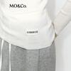 MO&Co. Women's Merino Wool Cashmere Blend Round Neck Sweater