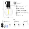 USB Rechargeable LED String 16 LED E12 Warm Timer PC Garden Shopping Street Lights, 12m, Rainproof, Bulbs, Base, 5000mAh, G40, White, Function,