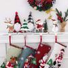 Christmas Stocking Holders for Mantel Non-Slip Heavy-Duty Metal Hooks Stable Display Stand Reindeer Santa Snowman Tree Decorations