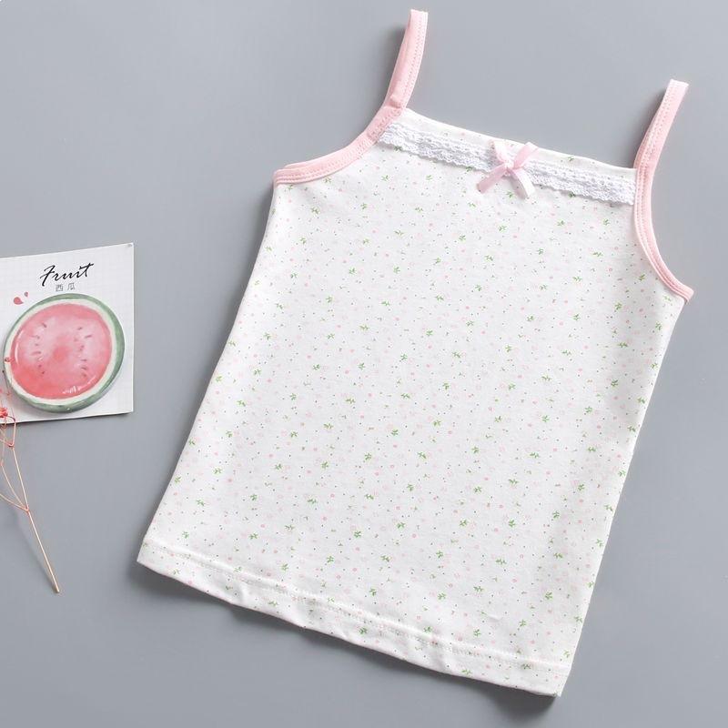 Girls A Class Cotton Floral Camisole Baby Soft Breathable Inner Vest Top 100