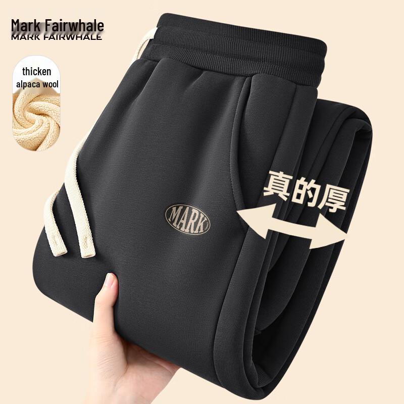 

Mark Hua Fei Men s Fleece-Lined Tapered Casual Pants L