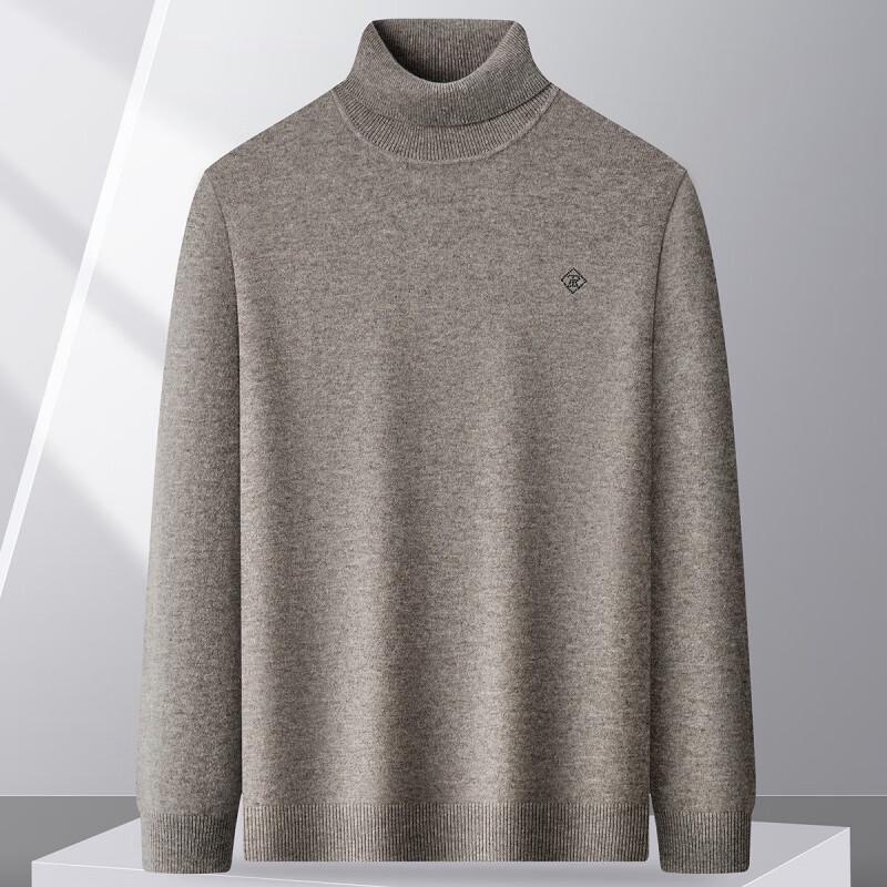 FAPAI.EC Men's 100% Wool Turtleneck Base Layer Shirt