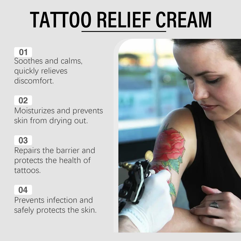 Soothing Care Cream, Anti-inflammatory, Damaged Skin, Anti-fading Care, And Skin Barrier Care For Tattooed Areas.