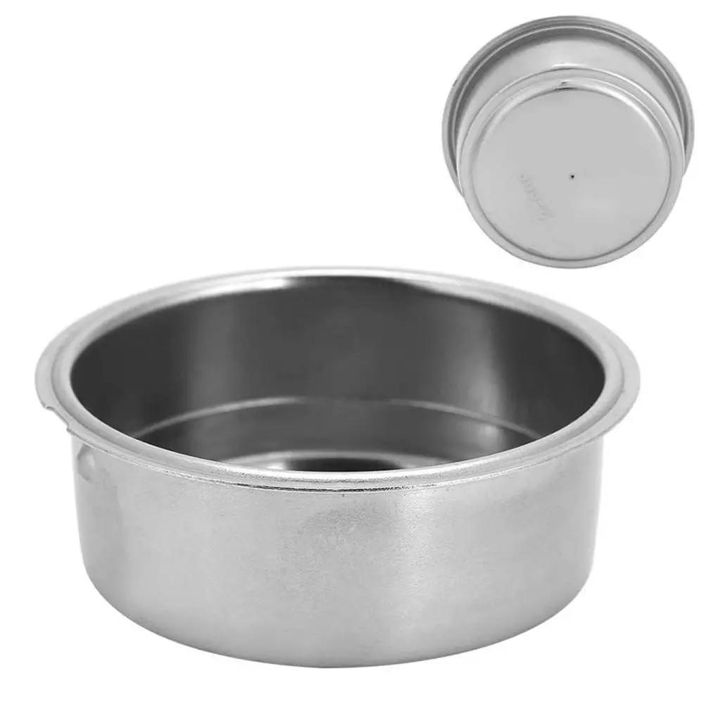 New Stainless Steel Double Layer Coffee Filter Basket Coffee Machine Accessories Powder Basket Coffee Filter Bowl For 51mm