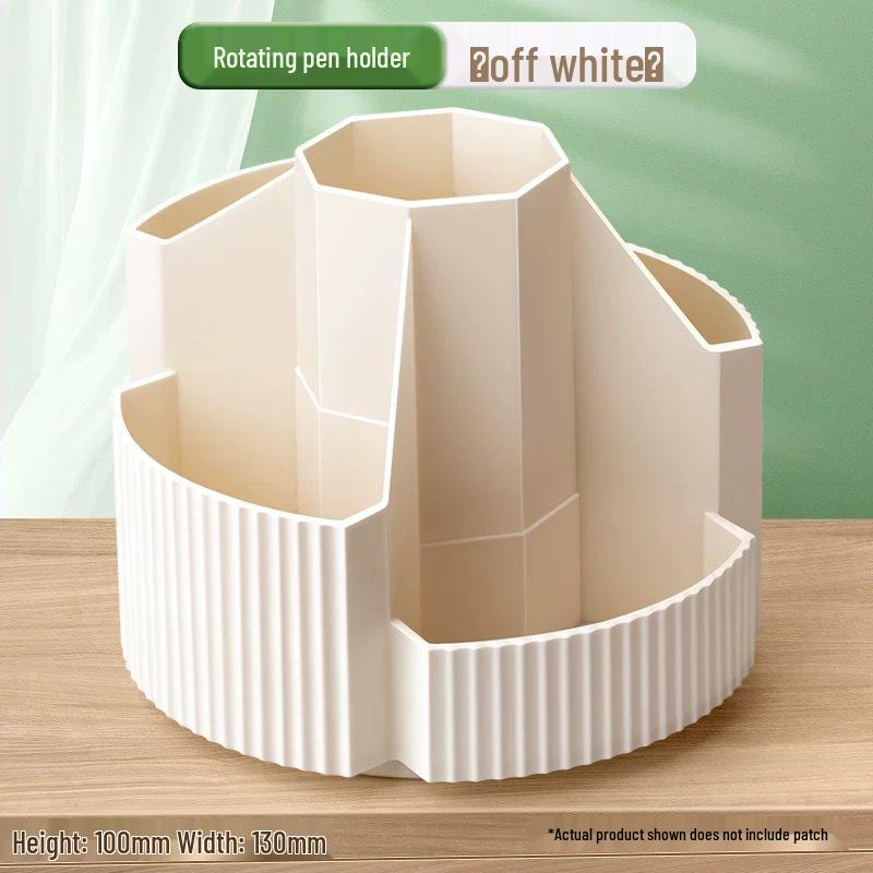 360° Rotating Pen Holder: Large Capacity Multi-functional Desktop Organizer for Students Upgraded Green - Rotating