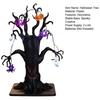 Entryway And Showcase Displays Halloween Lighted Ghost Tree Centerpiece with LED Lights, Pumpkin Bat Small Battery Operated Spider Light String,