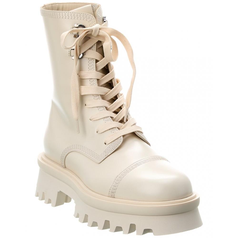 

Salvatore Ferragamo Ferragamo Kira Leather Boot White US 8.5/Regular