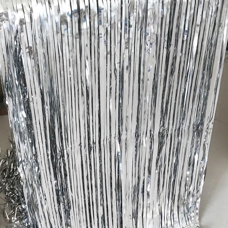 Multicolor Tinsel Curtain for Children's Parties, Weddings, and New Year's Celebrations.