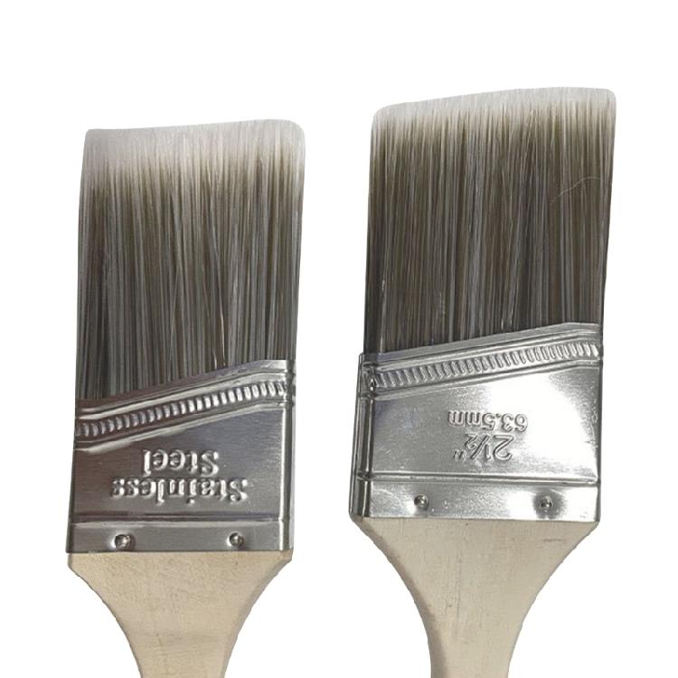 5Pcs Edger Paint Brush Flat and Angled Painting Brush Set with Wood Handle for Frame Wall Ceiling Edges Trim