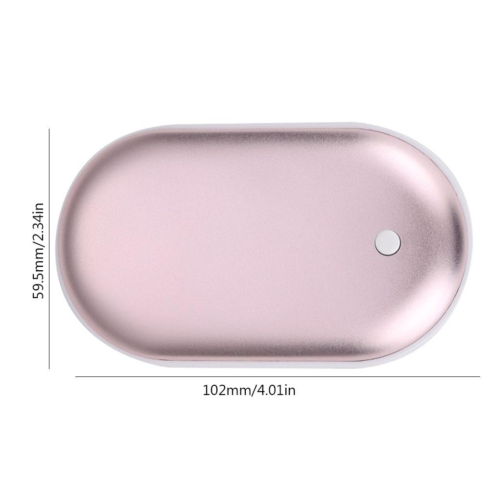 New Hand Warmer 5000mAh Power Bank 2in1 USB Rechargeable Winter Mini Hand Warmer Electric Pocket Heater Home Warmer Winter Gifts
