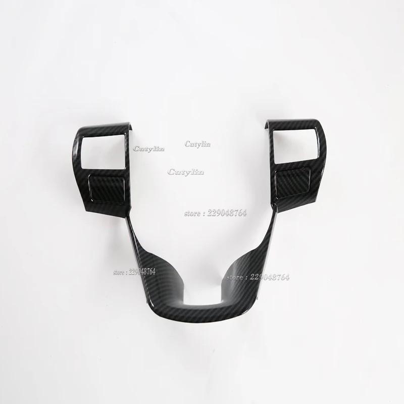 For Toyota Hilux Hilux REVO 2024 2025 ABS Carbon Fiber Car Steering Wheel Panel Decoration Cover Trim Molding Accessories
