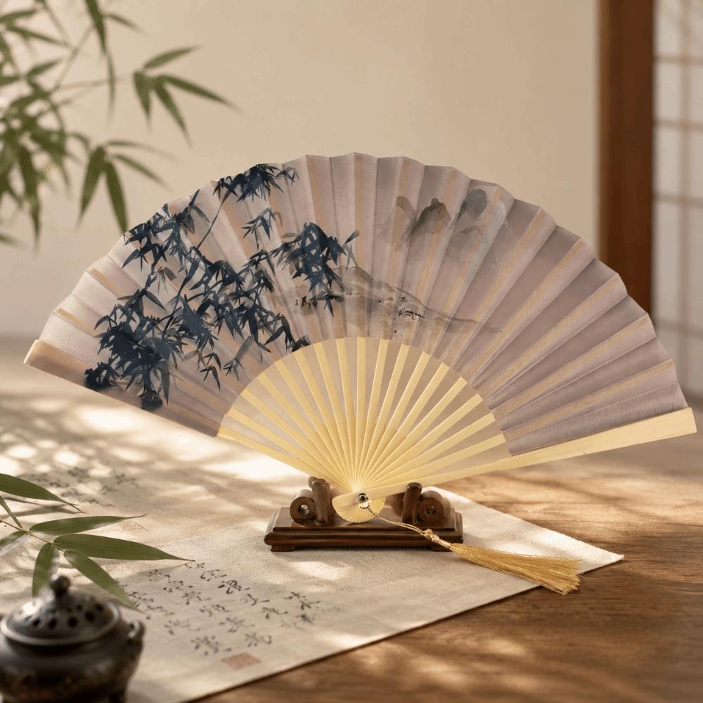 Chinese Style Hand Fan Collapsible Dance Fan Portable Folding Handheld Fan  Party