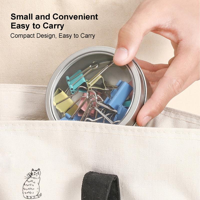 Spice Magnetic Tins with Clear Lid Household Fridge Storage Box Travel Portable Spice Condiment Container Kitchen Gadget
