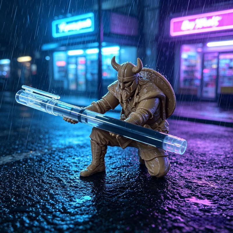 Medieval Kneeling Soldier Pen Holder 3D Printed Retro Nordic Warrior Desktop Storage for Office Desk Decor Gift