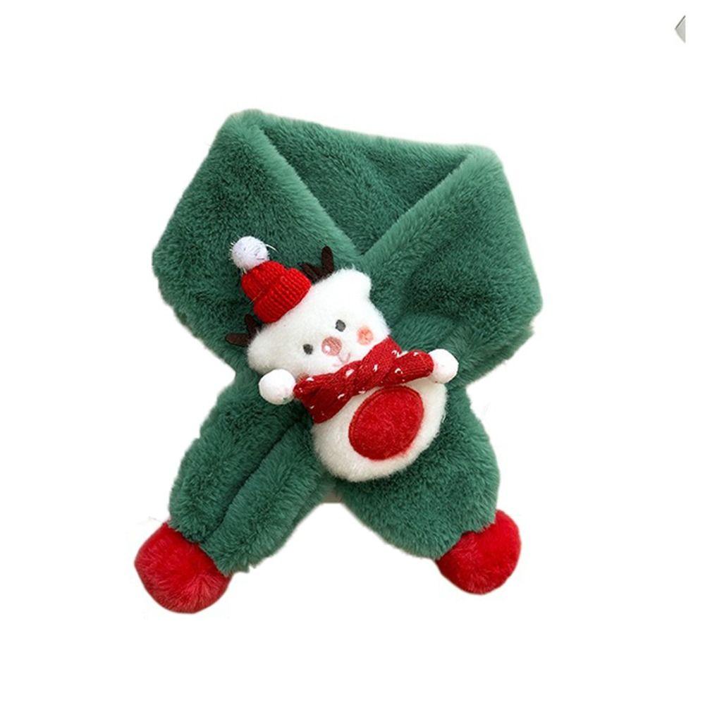 Småbarn Barn Baby Vinter Skjerf Barn Skjerf Halsvarmer Barn Plysj Sjal Jule Skjerf