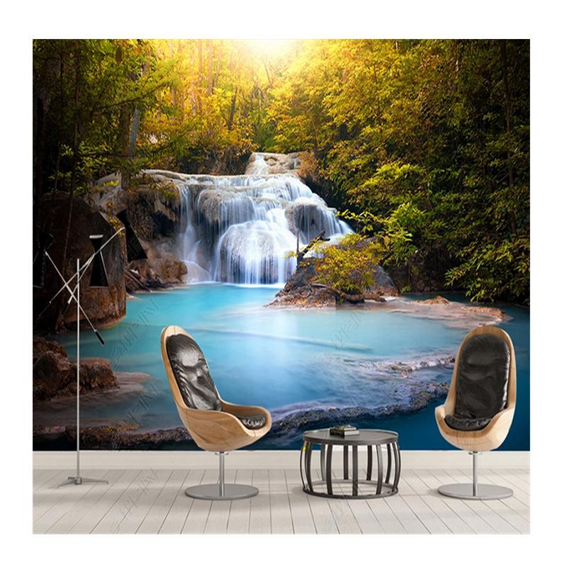 

Природные пейзажи 3D фреска для гостиной водопад горы обои ТВ фон домашний декор обои 200 cm(W) x 140 cm(H)