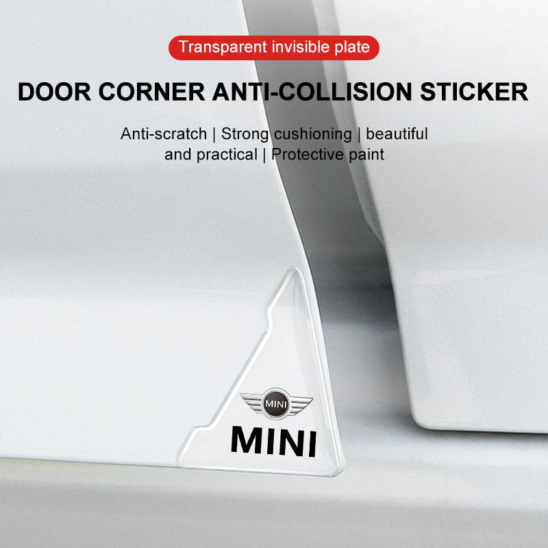 2 piezas Protector de Esquina de Puerta de Coche de Silicona Cubierta Anti-Colisión Anti-Arañazos Para MINI Cooper Fridge One S F56 R57 R58 R60 JCW Countryman Clubman